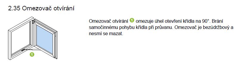 Omezovač - údržba